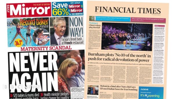 The Papers: ‘Never again’ and ‘No 10 of the north’