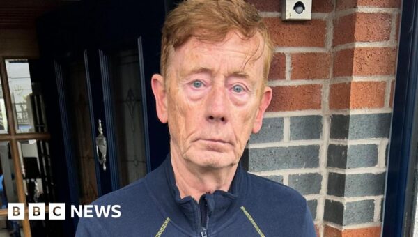 ‘A van was set alight and pushed towards my home’