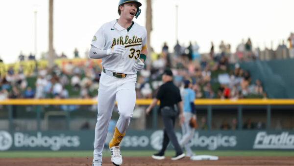 Bolte hits 1st MLB homer and A's go deep 5 more times in Las Vegas for 7-5 win over Brewers