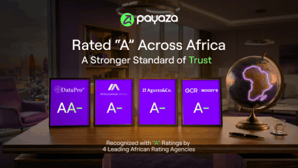 GCR (Moody’s) Joins Agusto, DataPro, Intelligence Africa To Upgrade Payaza Credit Ratings