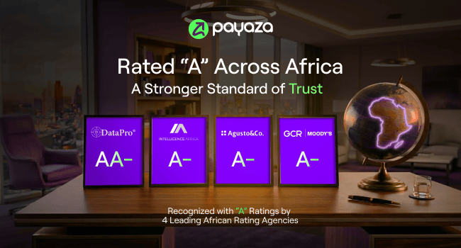 GCR (Moody’s) Joins Agusto, DataPro, Intelligence Africa To Upgrade Payaza Credit Ratings