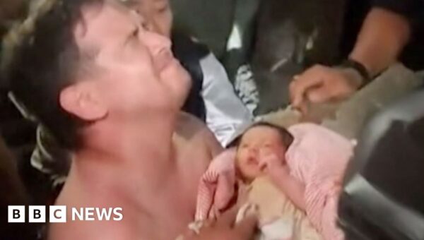 Watch: Moment newborn baby is rescued from Venezuela earthquake rubble