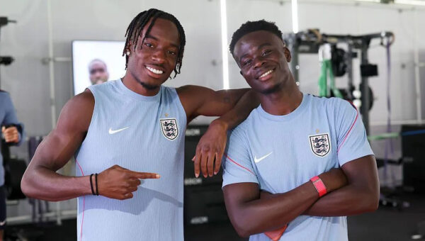 Madueke on his ‘healthy competition’ with Saka
