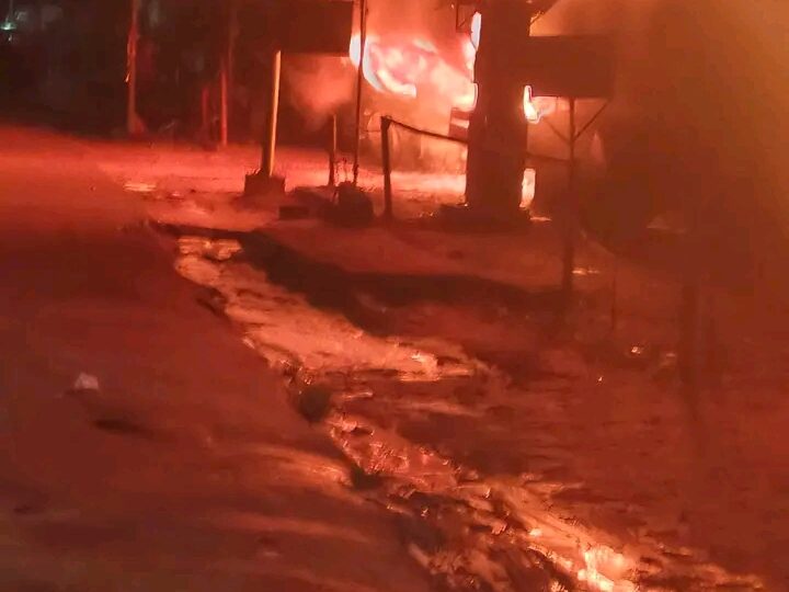 Petrol station razed as tanker bursts into flame in Umuahia