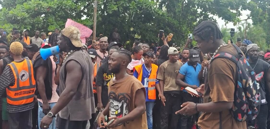 Oyo abduction: ‘Bandits, terrorists must go’ protest hits Ibadan [VIDEO]
