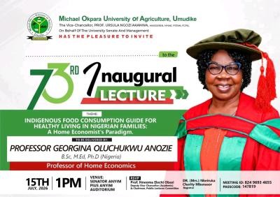 MOUAU announces 73rd Inaugural Lecture