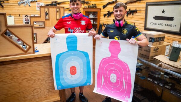 England fans embrace US culture during World Cup – by flocking to gun range