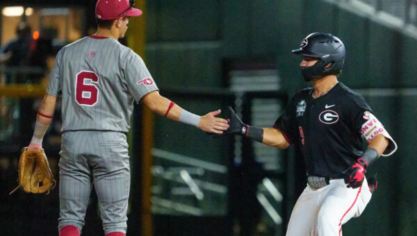 Kolby Branch homers in last at-bat of Georgia baseball career, gets high-five from brother