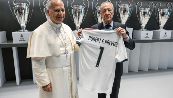 Pope Leo XIV Visits Santiago Bernabéu as Real Madrid Unveil Special Edition Jersey