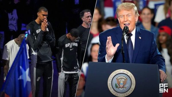 ’Most Disrespectful Thing I Have Ever Seen’ — Controversy Erupts As Victor Wembanyama Prays During Anthem After President Donald Trump Weighs In