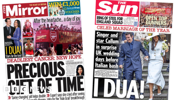 The Papers: Cancer pill’s ‘precious gift of time’ and ‘I Dua’