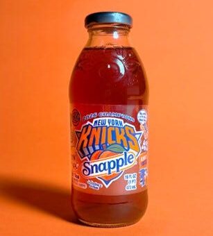Snapple Knicks team up to bottle winning energy. Knicks Snapple bottles