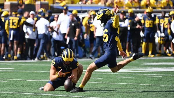 Report: Former Michigan K Dominic Zvada leading New York Giants kicking competition