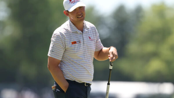 Collin Morikawa’s wife delivers couple’s first baby; he dishes on back