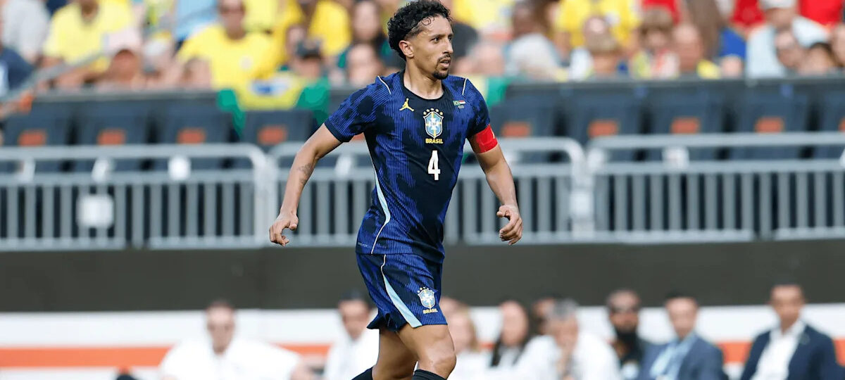Marquinhos draws level with Emerson Leão and Ronaldo for Brazil caps: 105