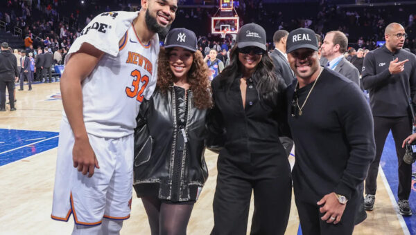 Karl-Anthony Towns’ fiancée Jordyn Woods turns heads with Game 3 outfit
