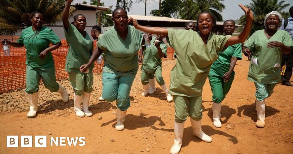 DR Congo medics mark rare Ebola recovery with song and dance