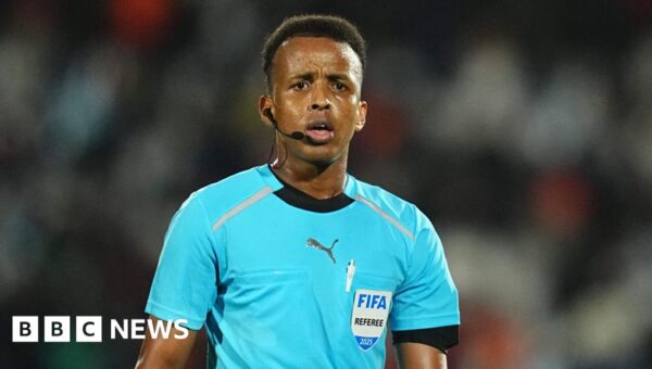 Who is the Somali referee barred from entering the US for the World Cup?