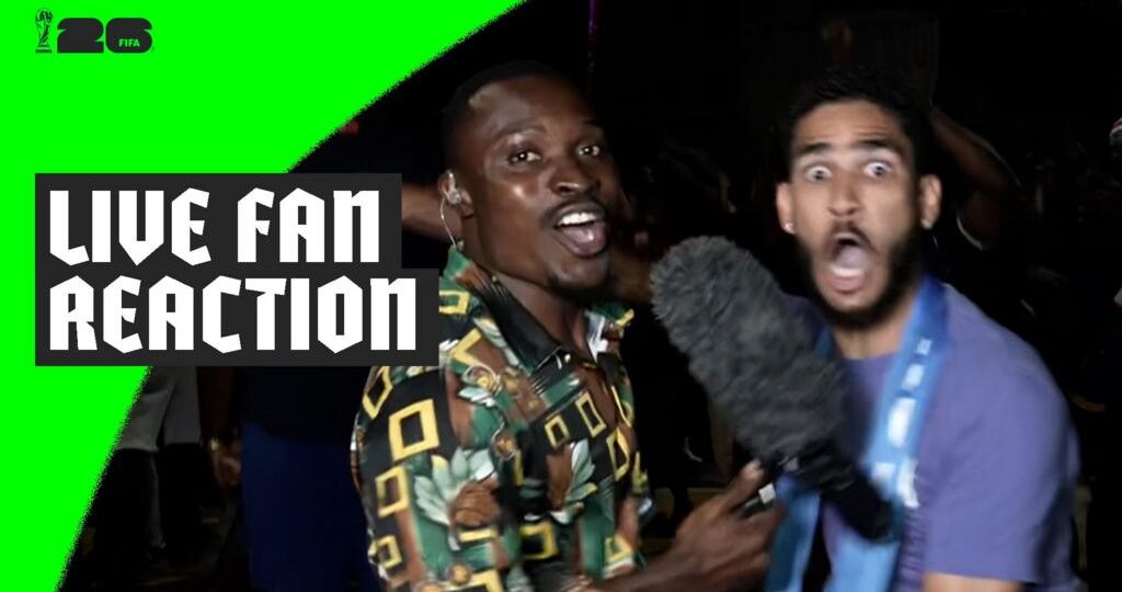 Cape Verde fan goes wild over first goal live on BBC News