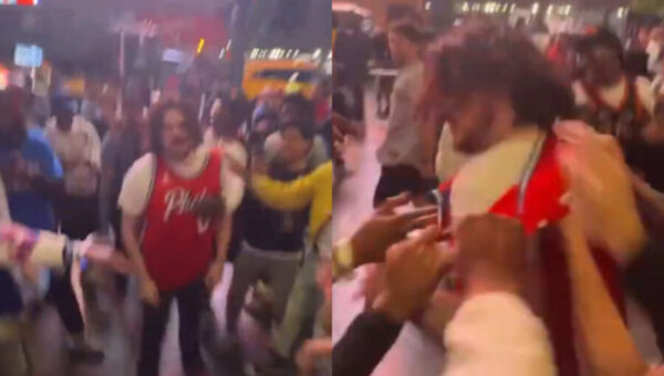 Knicks Fans Rip Spurs Jersey Off Visiting Supporter After Game 3 Win Sparks Chaos in New York [ VIDEO]
