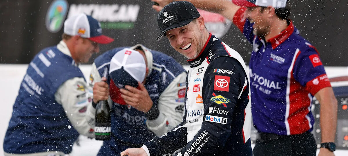 Denny Hamlin hints at NASCAR retirement plans after Michigan win