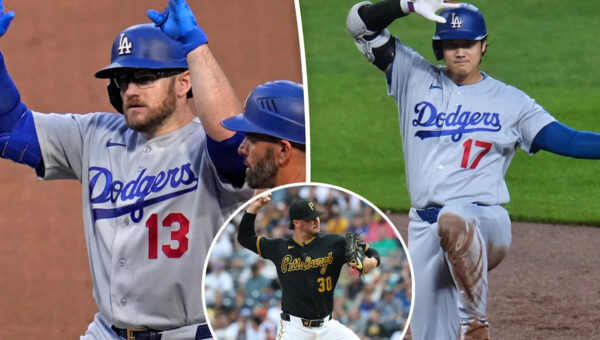 Dodgers overcome Paul Skenes, then batter Pirates bullpen in blowout win