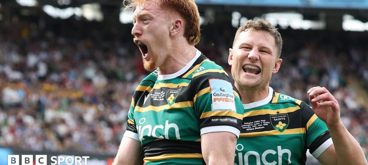 Northampton beat Exeter to win Prem Rugby title