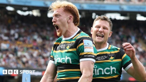 Northampton beat Exeter to win Prem Rugby title