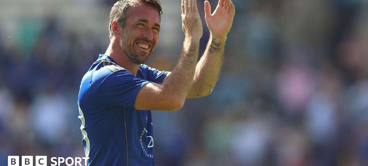Ex-Leicester defender smashes six and blows kiss to bowler on cricket debut
