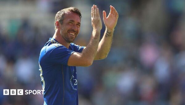Ex-Leicester defender smashes six and blows kiss to bowler on cricket debut