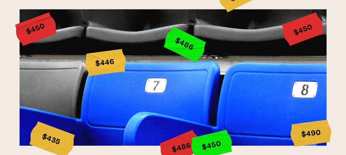 We tried to buy the exact same tickets on StubHub. We got six different prices.