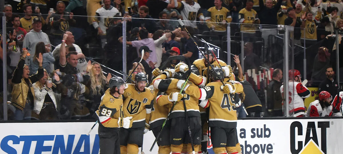 Hurricanes-Golden Knights double-OT thriller ends on bizarre Shea Theodore goal