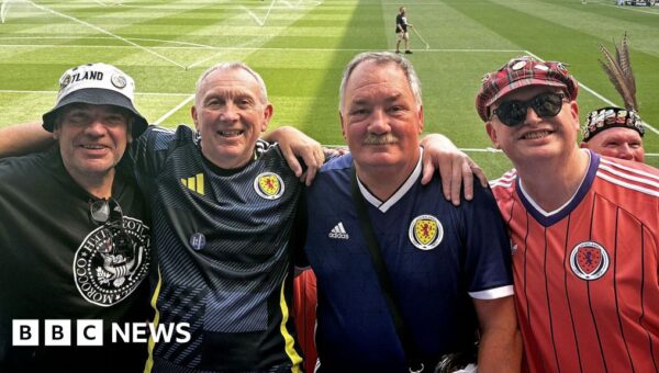 ‘Absolutely buzzing’: Scotland fans arrive on US soil