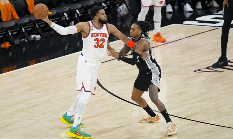 New York Knicks’ Karl-Anthony Towns Pays Homage to Late Mother in Game 1 Win Vs. San Antonio Spurs