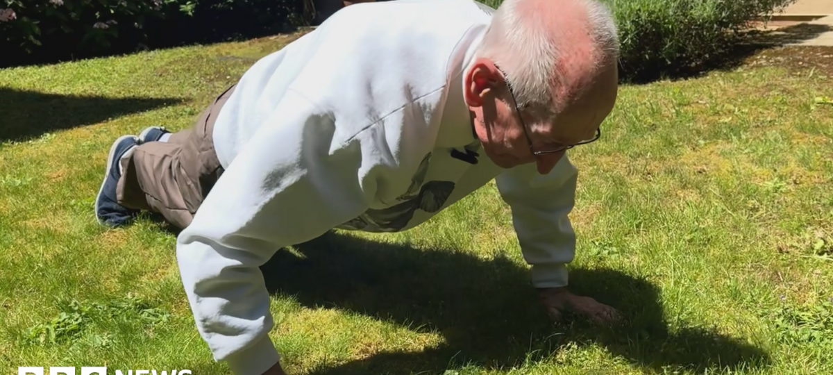 I'm 98 but I still do my 40 press-ups every day