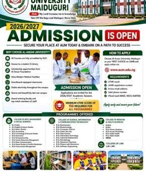 Al-Ansar University, Maiduguri Post-UTME 2026: Cut-off mark, Eligibility and Registration Details