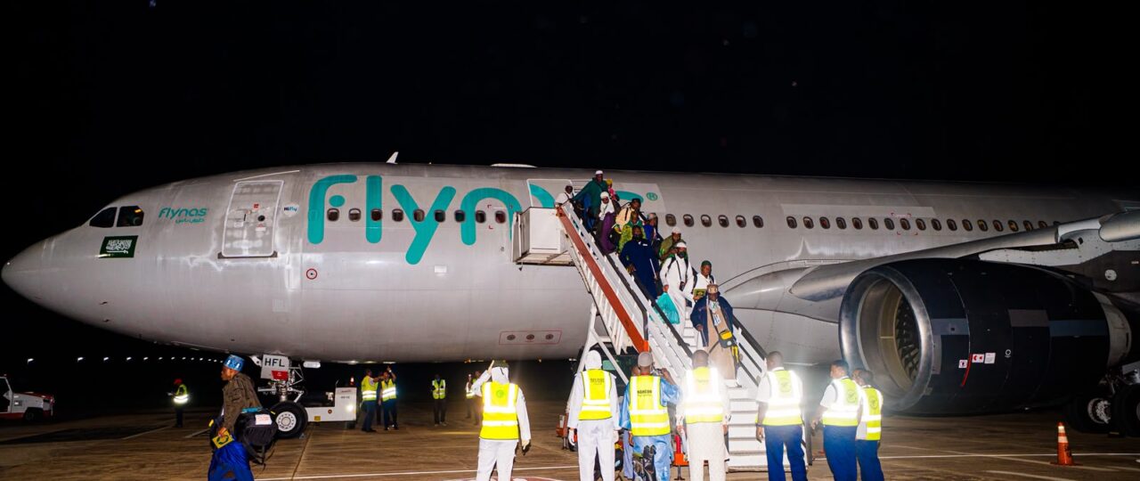 Ogun welcomes 345 returning Hajj pilgrims as flight lands at Gateway International Airport