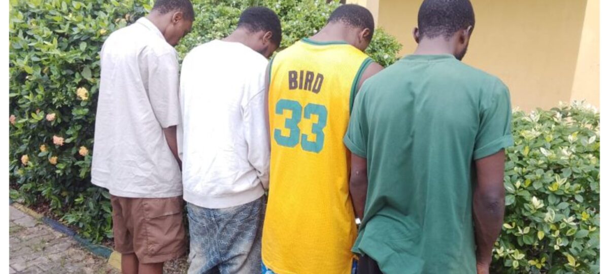 Police arrest four suspects over gun-running in Delta