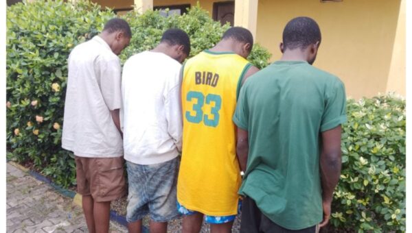 Police arrest four suspects over gun-running in Delta