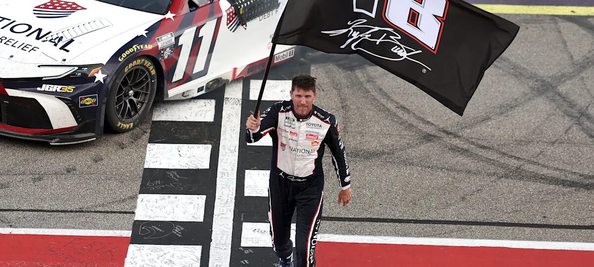 Denny Hamlin ties Kyle Busch with 63rd Cup Series victory
