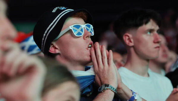 Stunned silence as Scotland fans watch Morocco score at World Cup