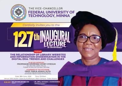 FUTMINNA announces 127th Inaugural Lecture