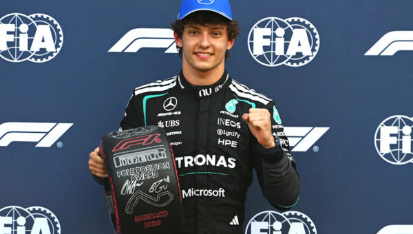 Kimi Antonelli drives away from Lewis Hamilton to win the Monaco Grand Prix