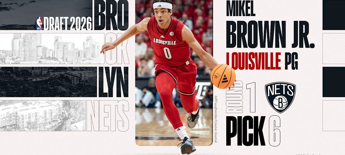 Nets take Mikel Brown Jr. with No. 6 overall pick in 2026 NBA Draft