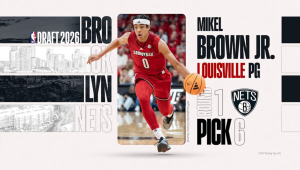 Nets take Mikel Brown Jr. with No. 6 overall pick in 2026 NBA Draft