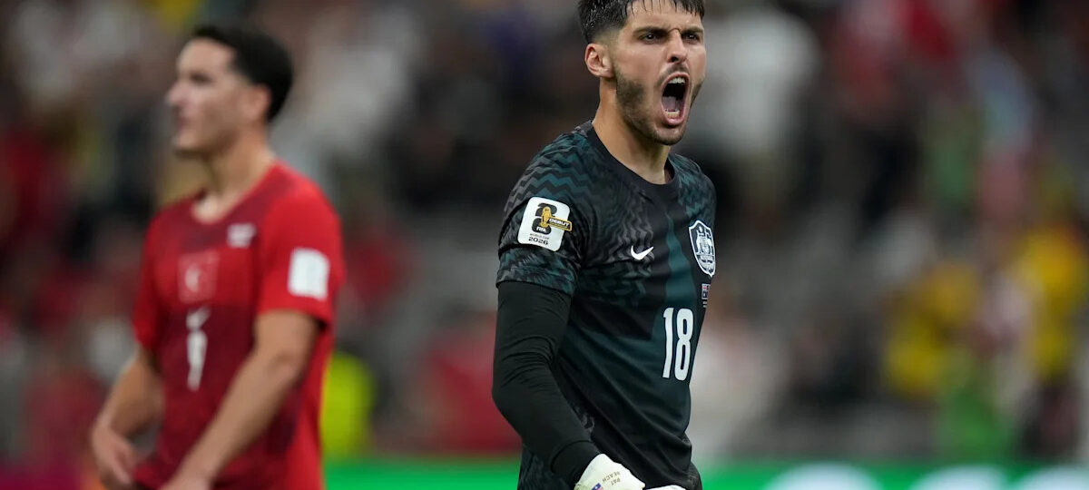 Patrick Beach takes over as Australia’s goalkeeper and stars in World Cup opener