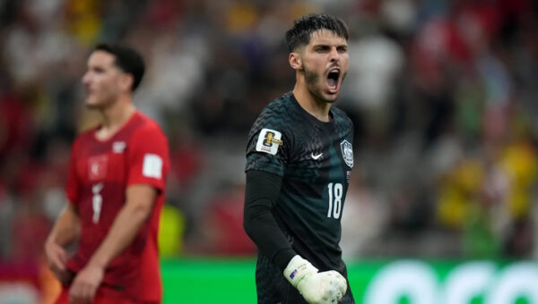 Patrick Beach takes over as Australia's goalkeeper and stars in World Cup opener