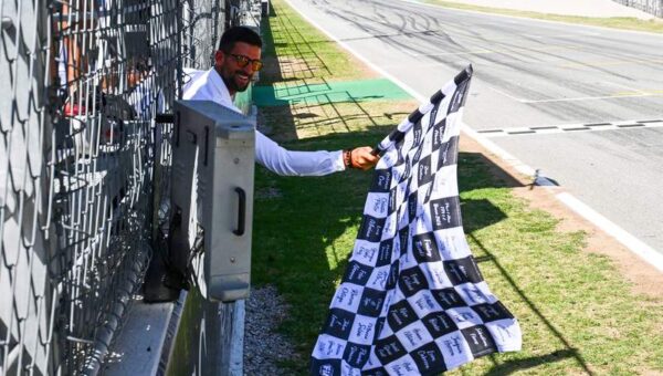 Novak Djokovic denied Barcelona GP entry before waving flag for Lewis Hamilton’s first Ferrari win