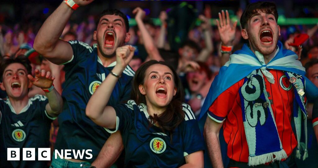 Jubilation as Scotland fans celebrate win