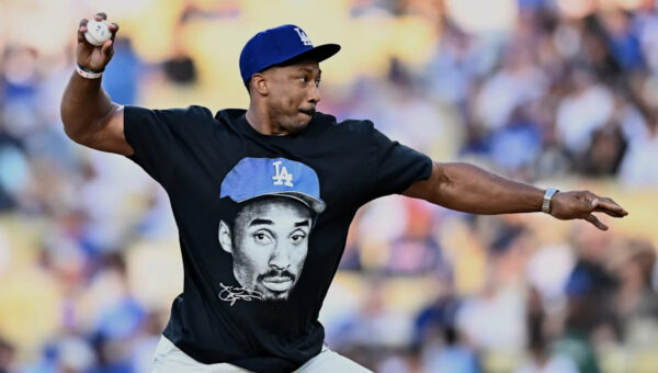 Texas A&M's Myles Garrett nails first pitch at after blockbuster trade